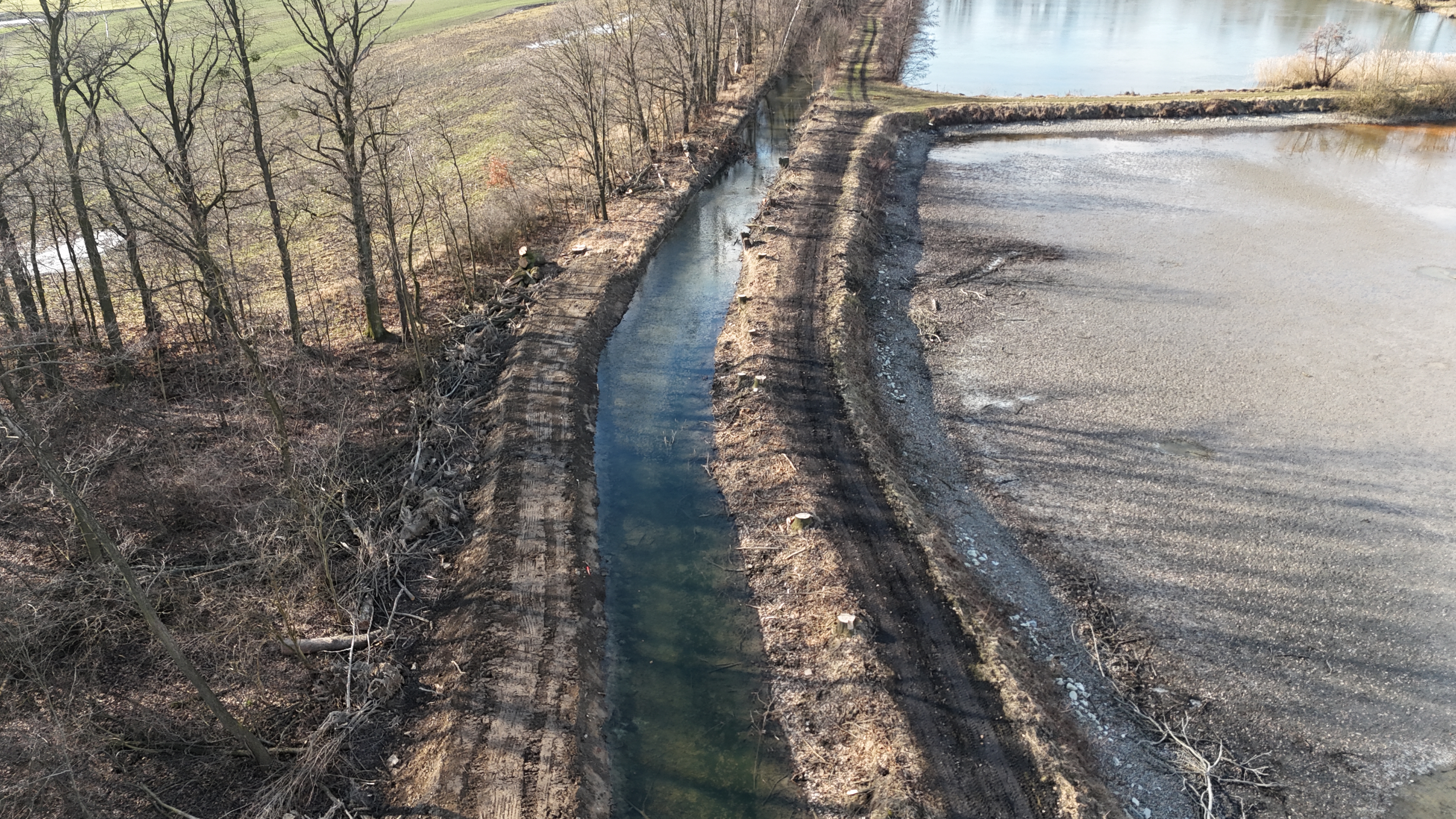 Letecký snímek provozovny