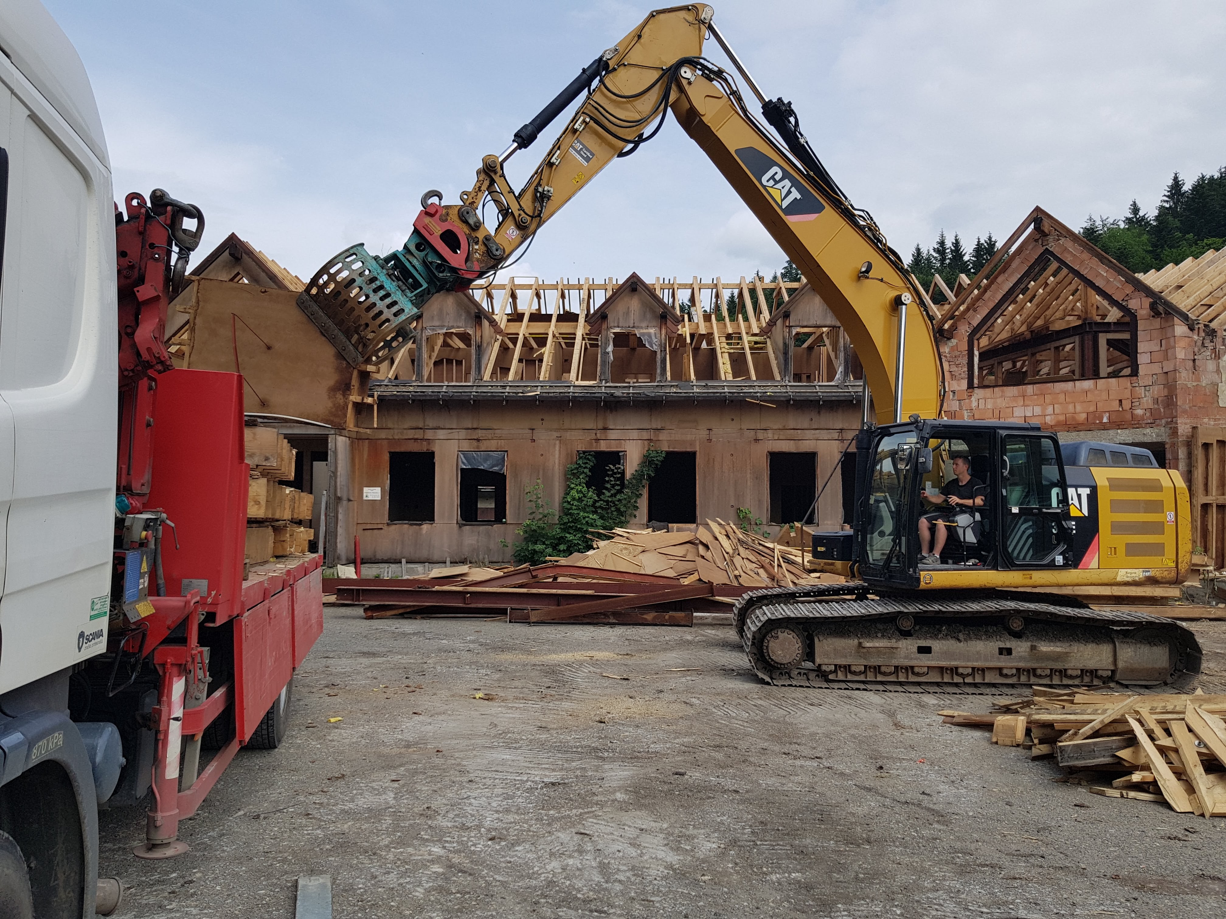 Ekorema – práce strojů